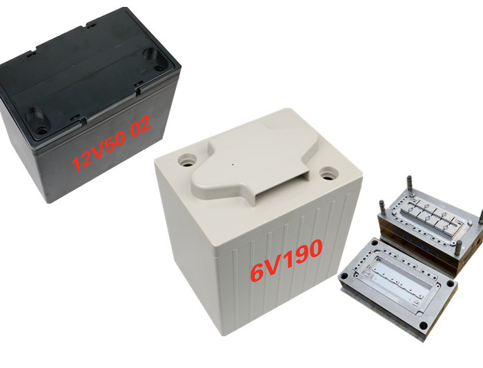 High Standard 12V Battery Box Mould , High Polish Plastic Battery Mould