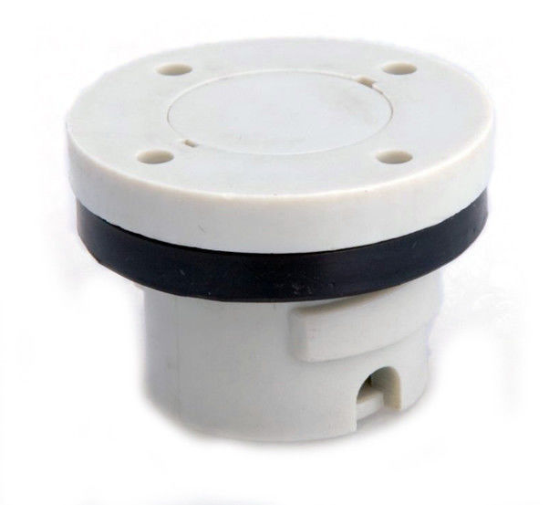 Waterproof  White Plastic Blanking Plugs , Car Battery Threaded Plastic Caps